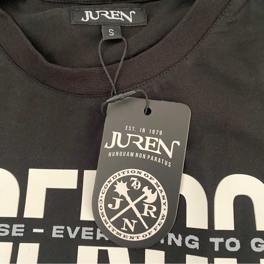 Men’s Underdog Printed Short Sleeve T-Shirt Black Juren Clothing Size S - Picture 4 of 8